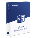 Visio 2019 Professional-licensnyckel – Livstidsdiagram för 1 dator