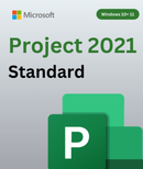 Clé de licence standard Microsoft Project 2021–1 PC à vie